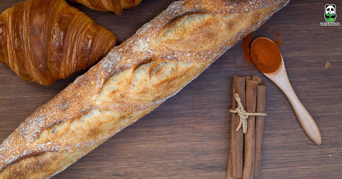 French Breakfasts With Croissants And Baguettes