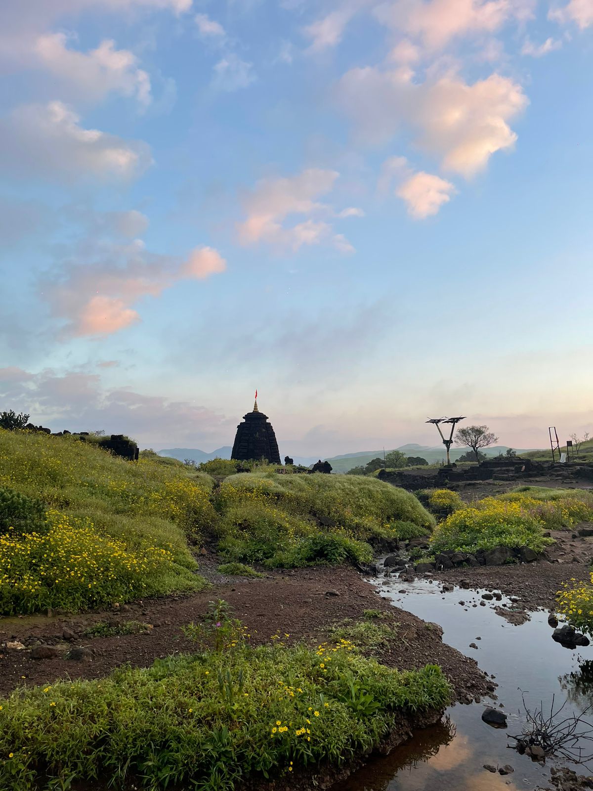 Harishchandragad Temple And Sky View