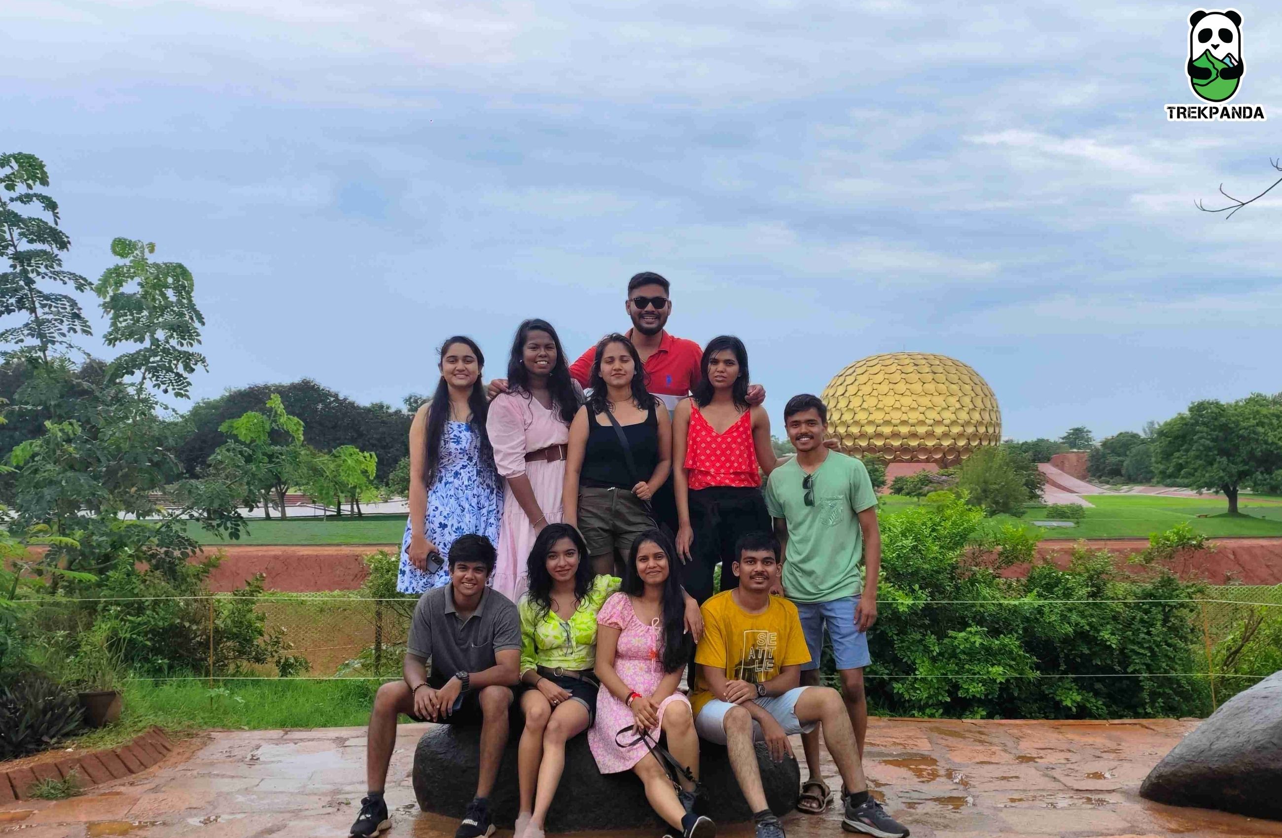 Trekpanda Members Group Photo At Auroville